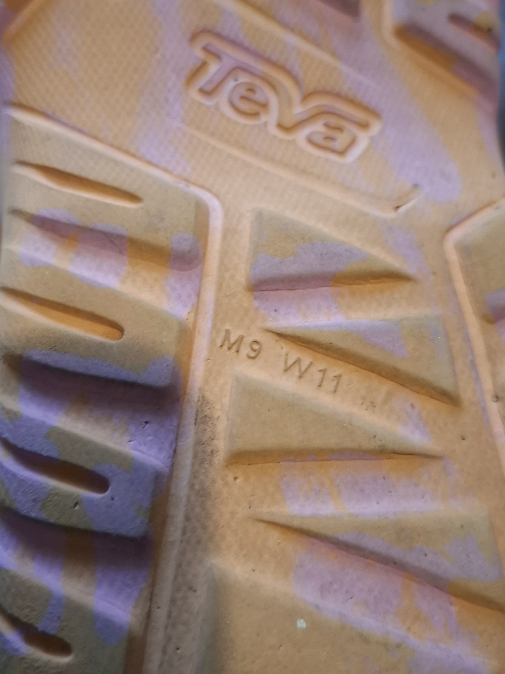 Teva Pink & Orange Patterned Women's Sandals - Picture 5 of 5